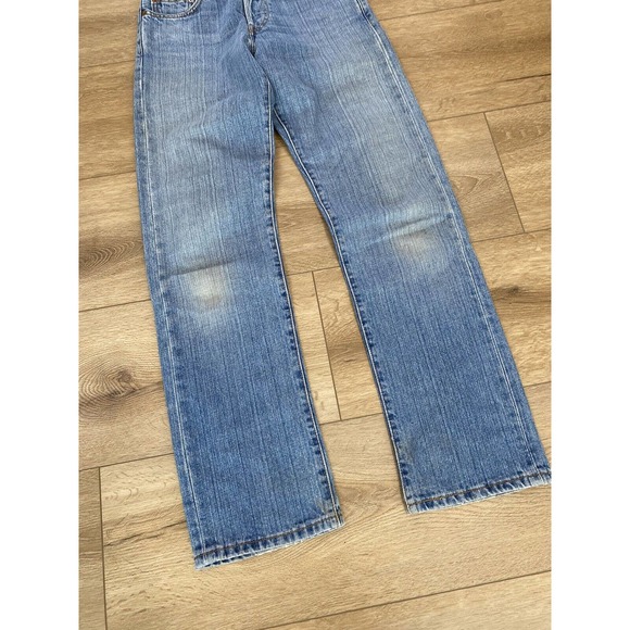 Levi's 501XX Jeans Womens 28x31 Blue Button Fly Medium Wash Denim Cotton - Picture 2 of 11